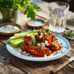 Honey buffalo chicken wings