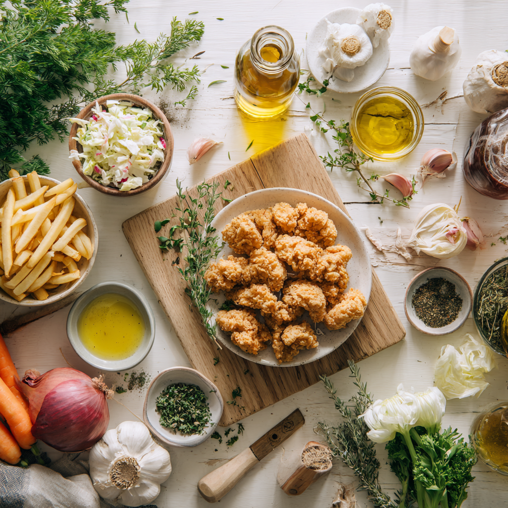 dinner ideas with popcorn chicken