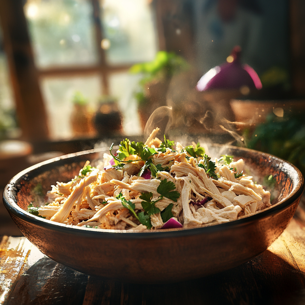 healthy shredded chicken recipes