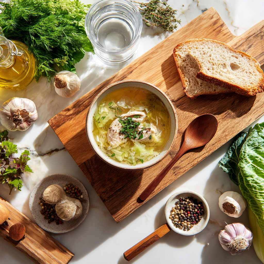 chicken cabbage soup recipe
