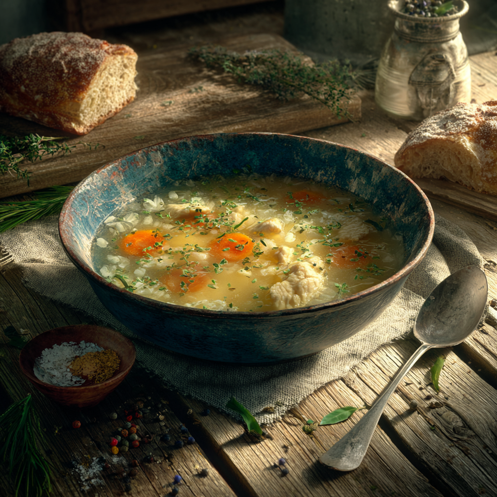 demos chicken and rice soup recipe