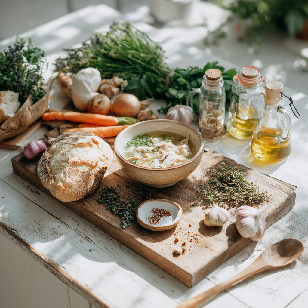 demos chicken and rice soup recipe