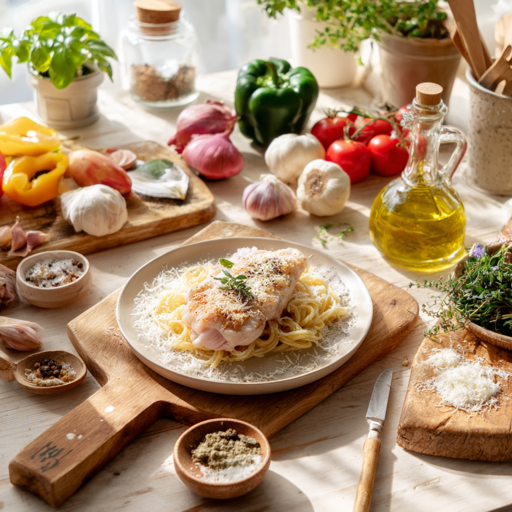 easy chicken parmesan recipe without breadcrumbs