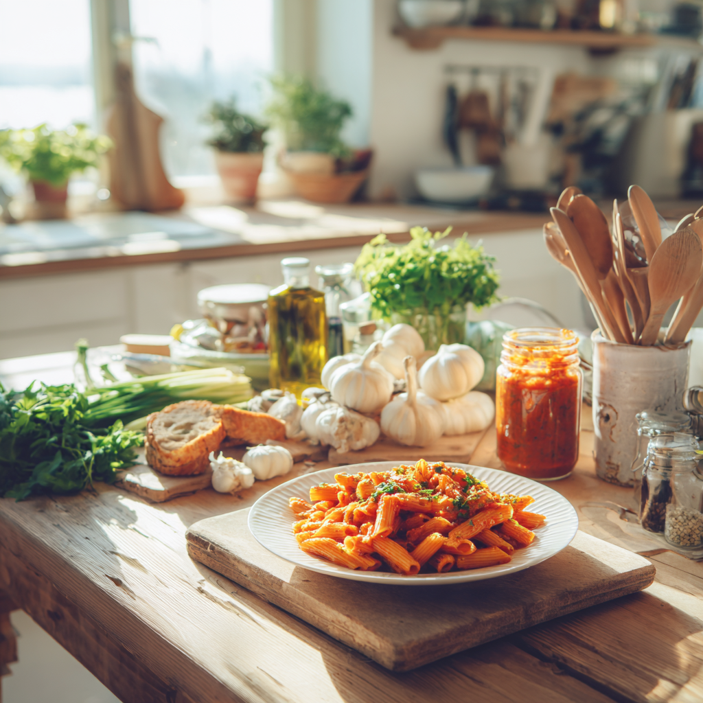 easy chicken penne vodka recipe with jar sauce