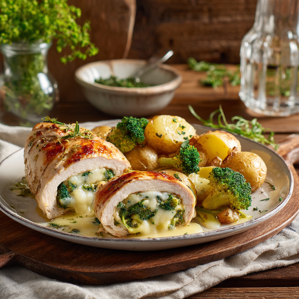 stuffed chicken breast recipes with broccoli and cheese