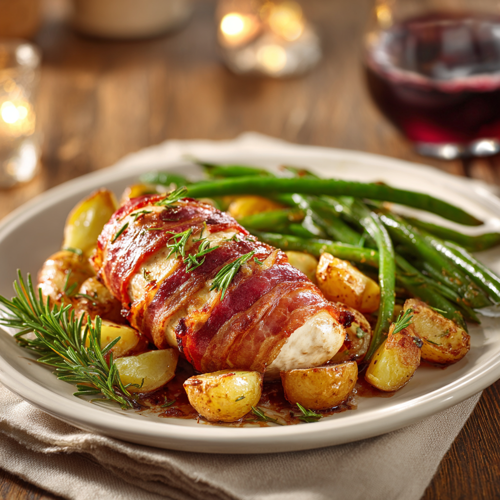 stuffed chicken breast recipes wrapped in bacon