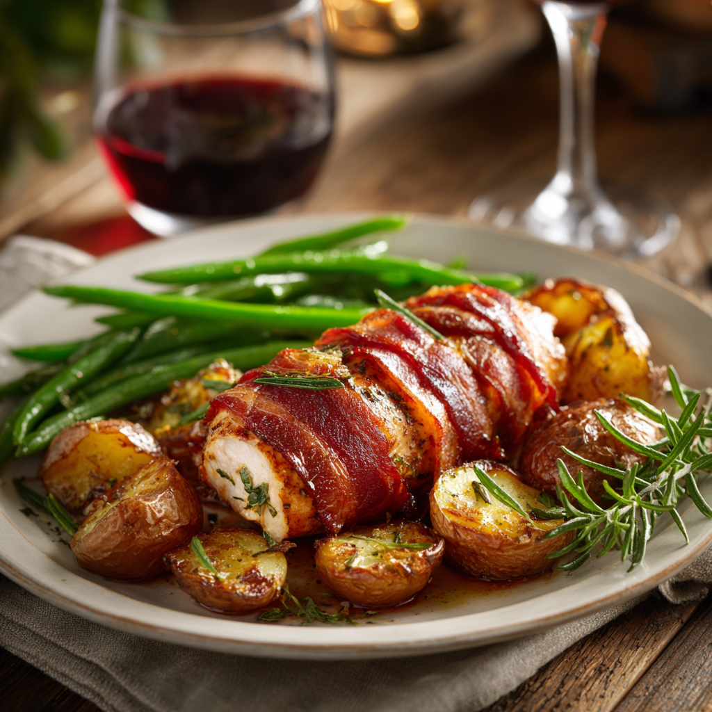 stuffed chicken breast recipes wrapped in bacon