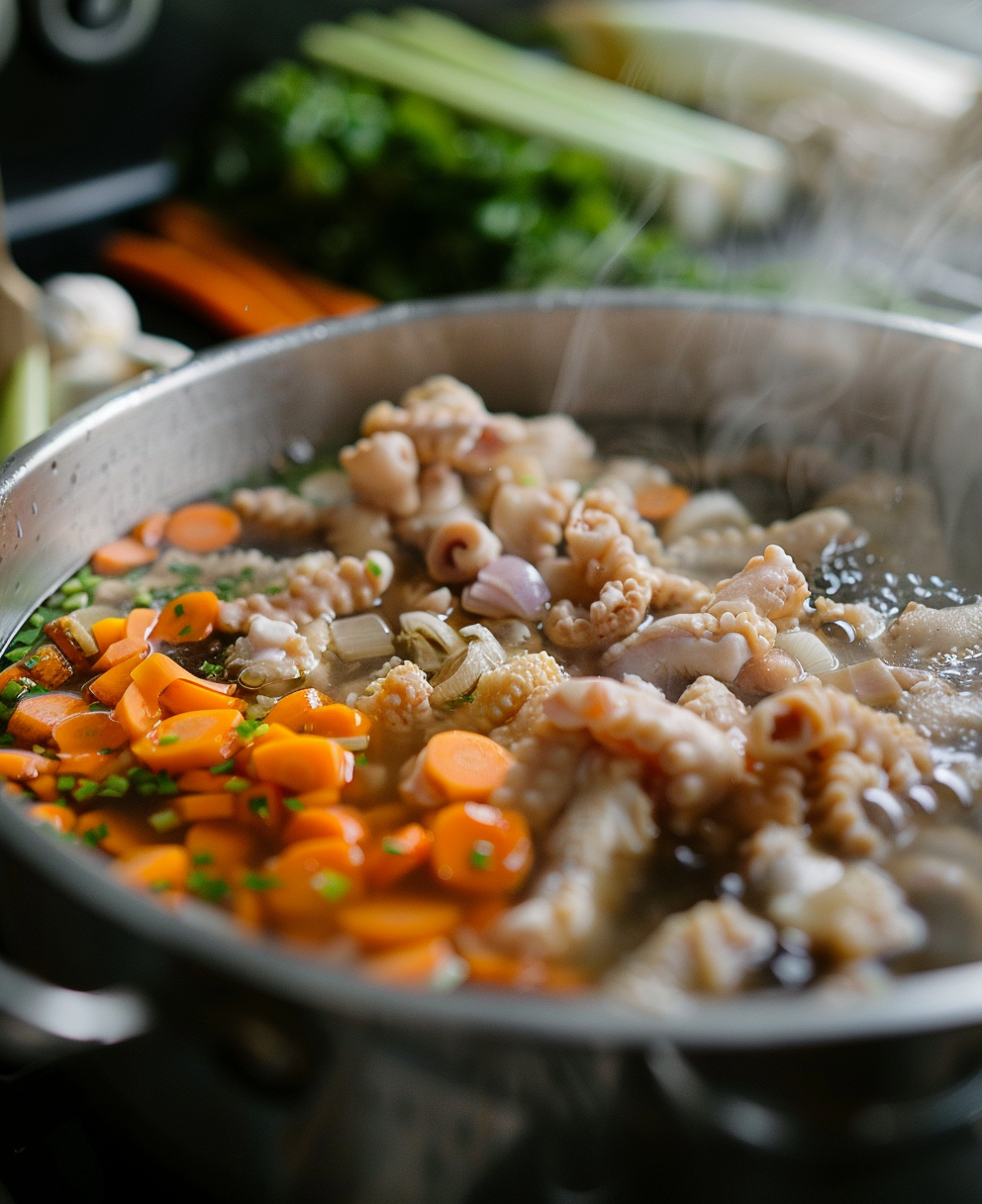 chicken feet soup recipe