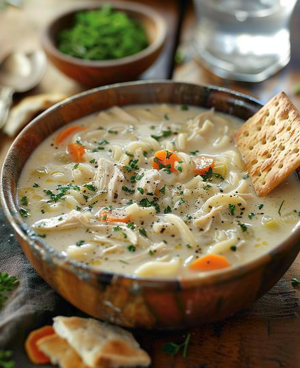 crack chicken noodle soup recipe