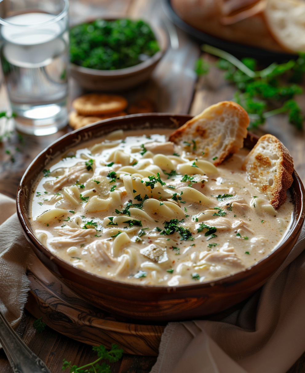 crack chicken noodle soup recipe