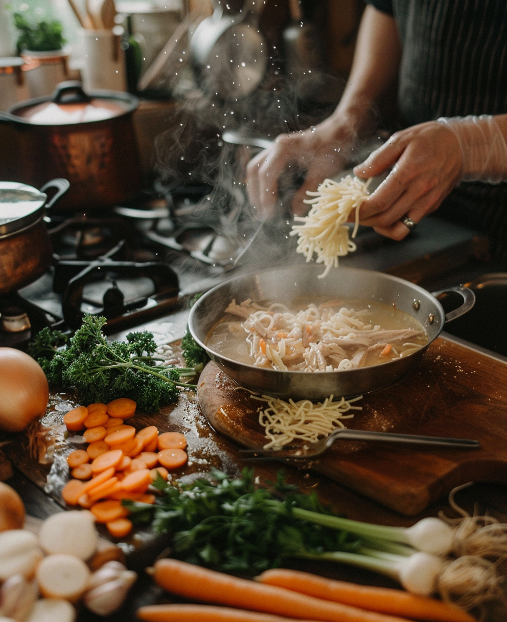 crack chicken noodle soup recipe