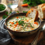 creamy chicken and rice soup