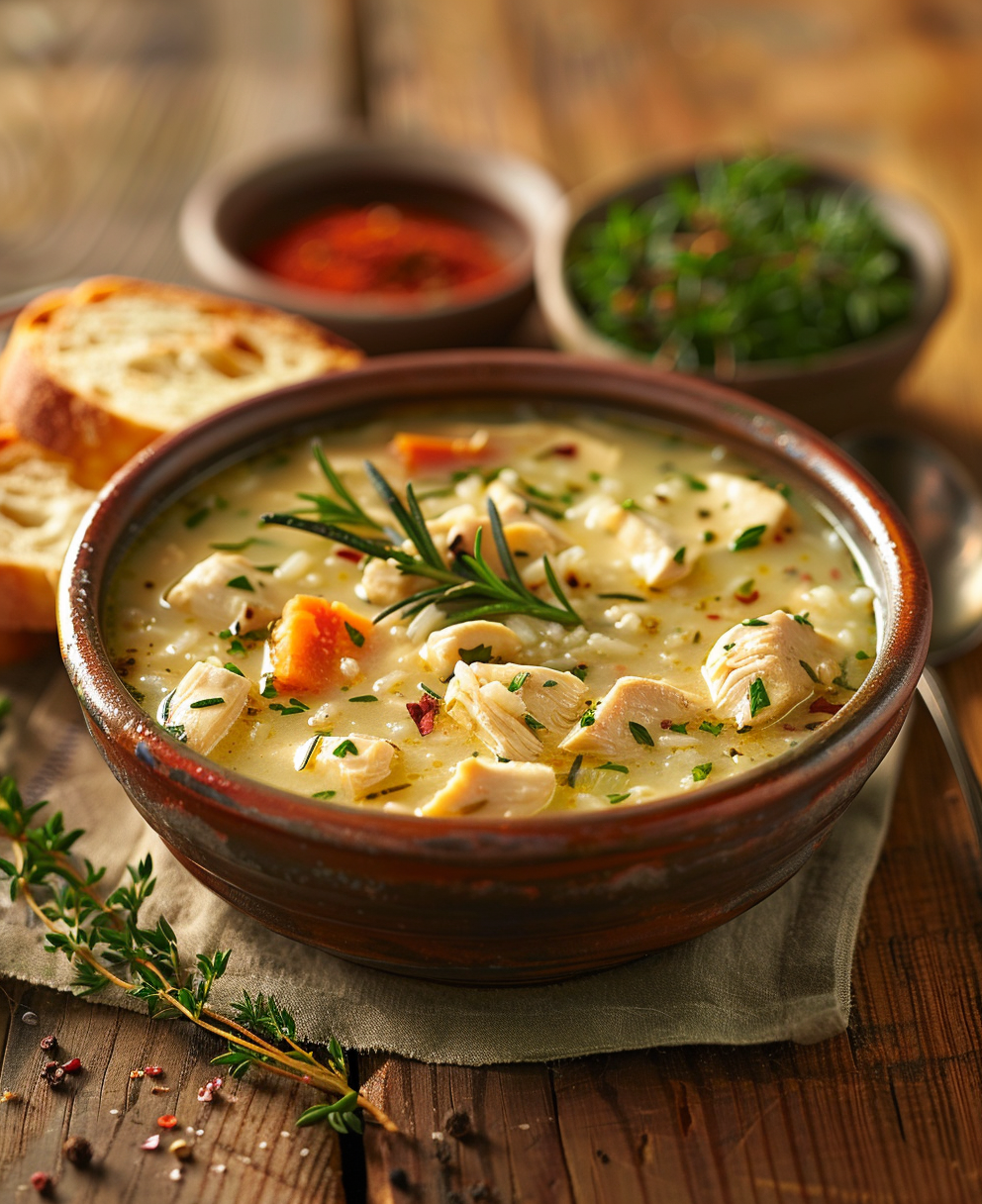 demos chicken and rice soup recipe