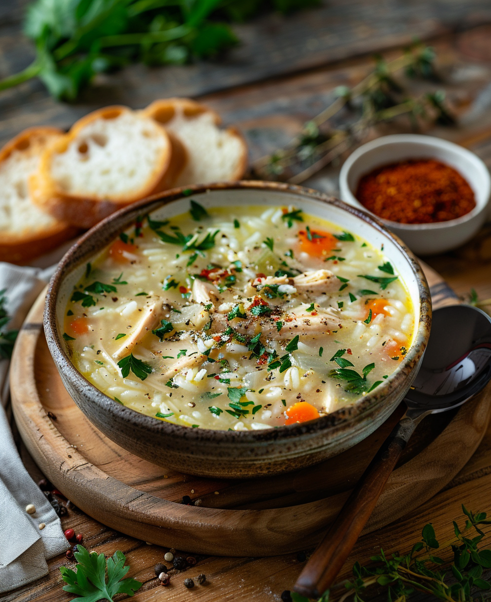 demos chicken and rice soup recipe