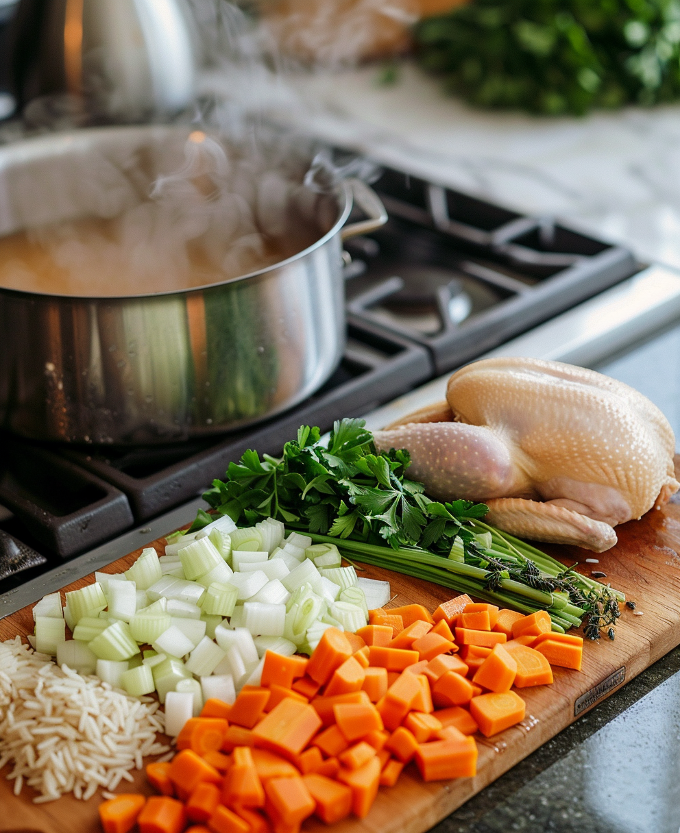 demos chicken and rice soup recipe