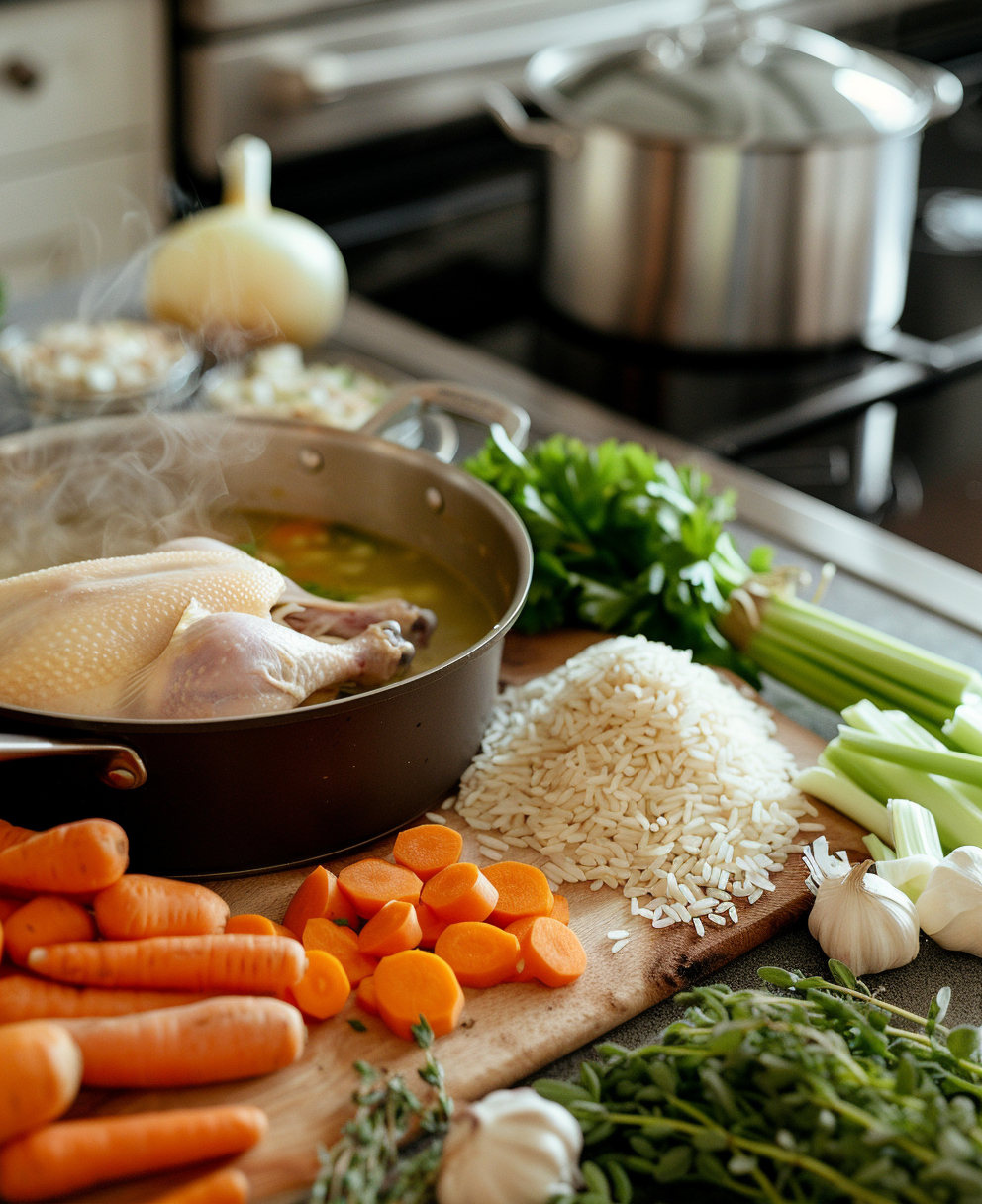 demos chicken and rice soup recipe