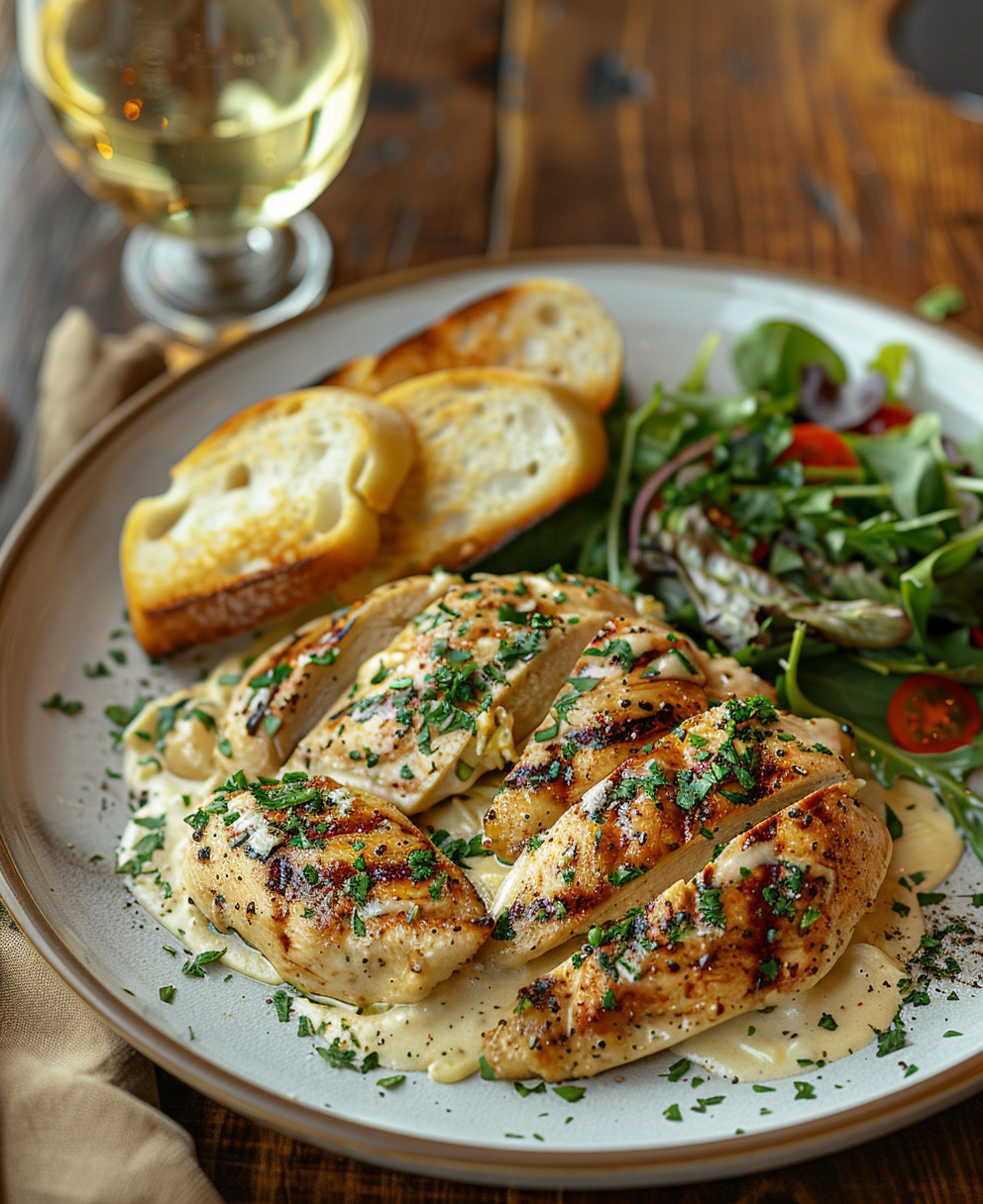 grilled chicken alfredo