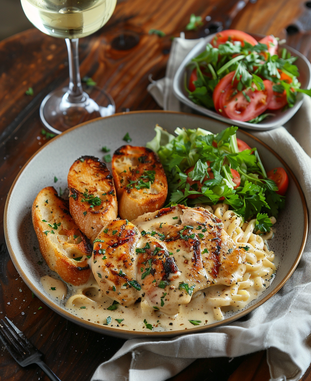 grilled chicken alfredo