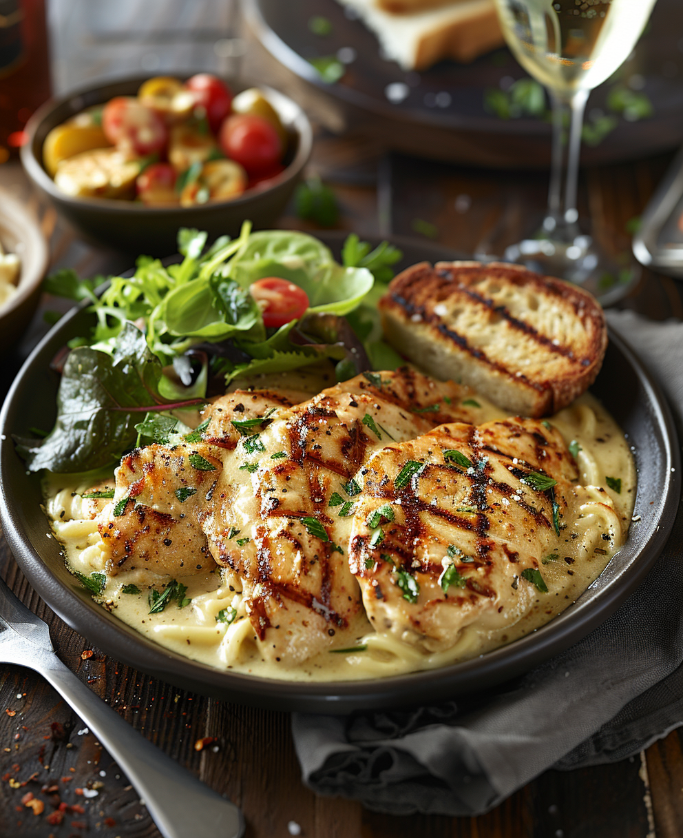 grilled chicken alfredo