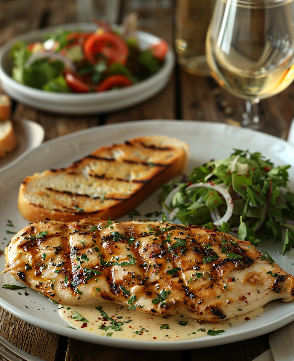 grilled chicken alfredo