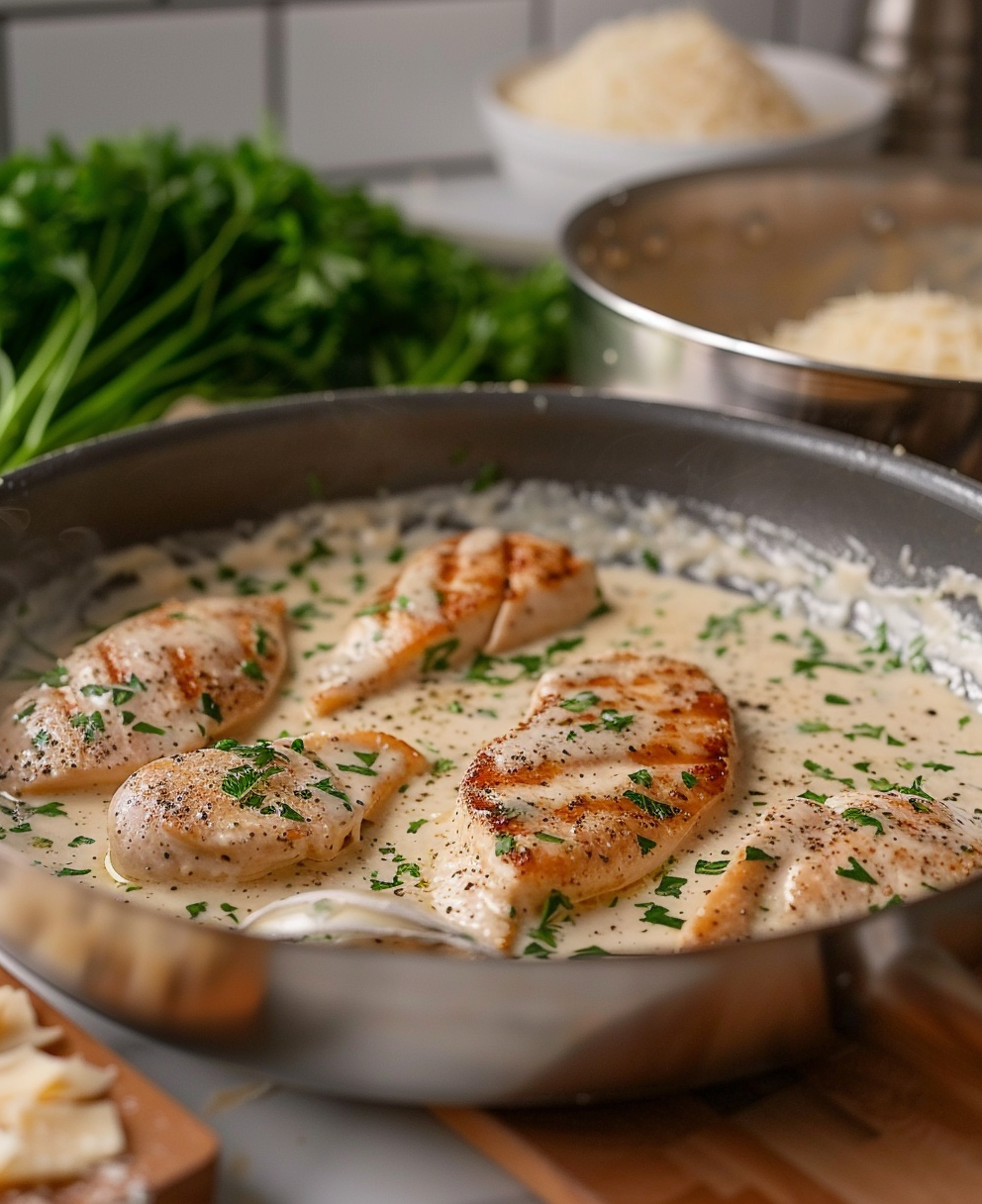 grilled chicken alfredo