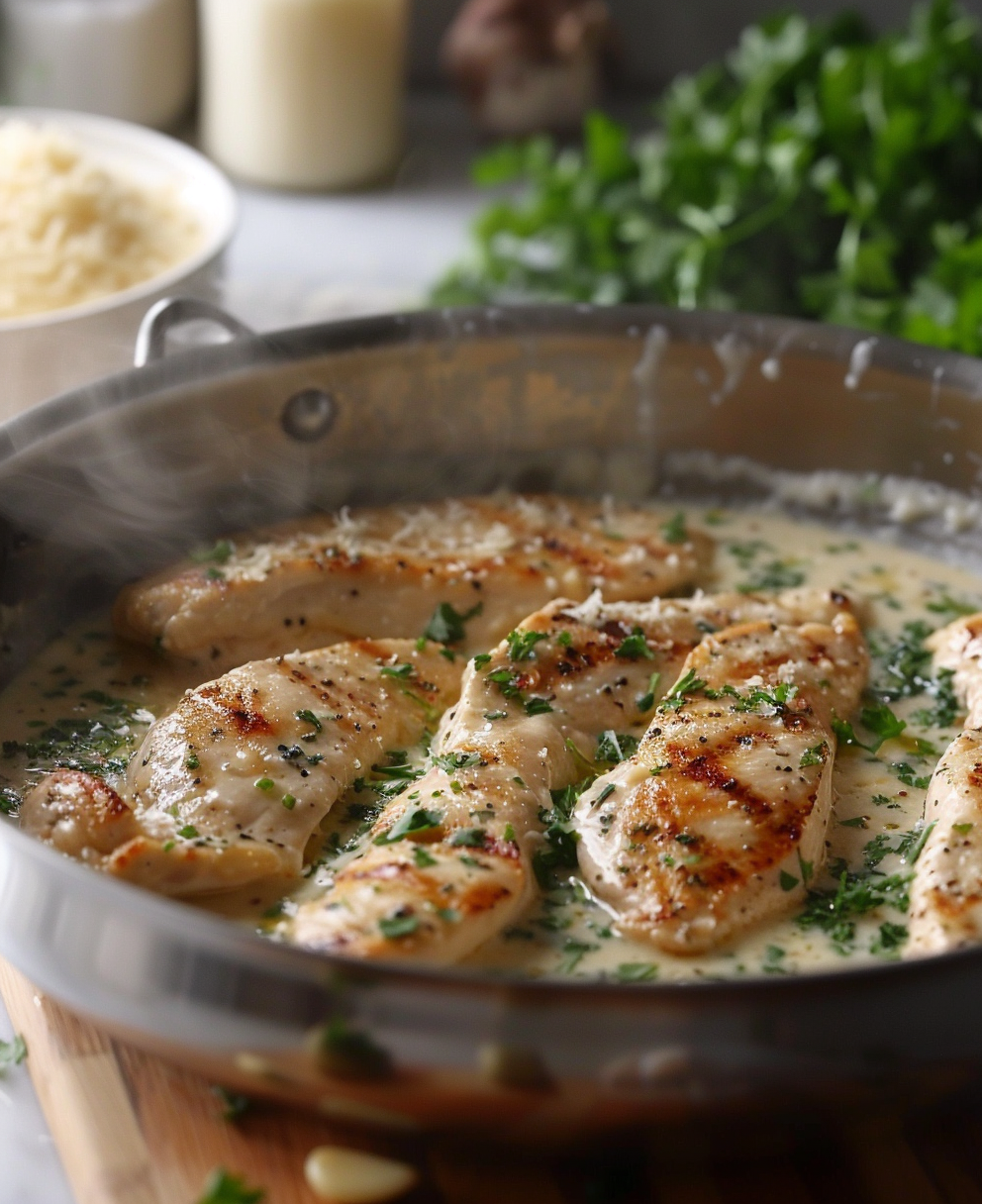 grilled chicken alfredo