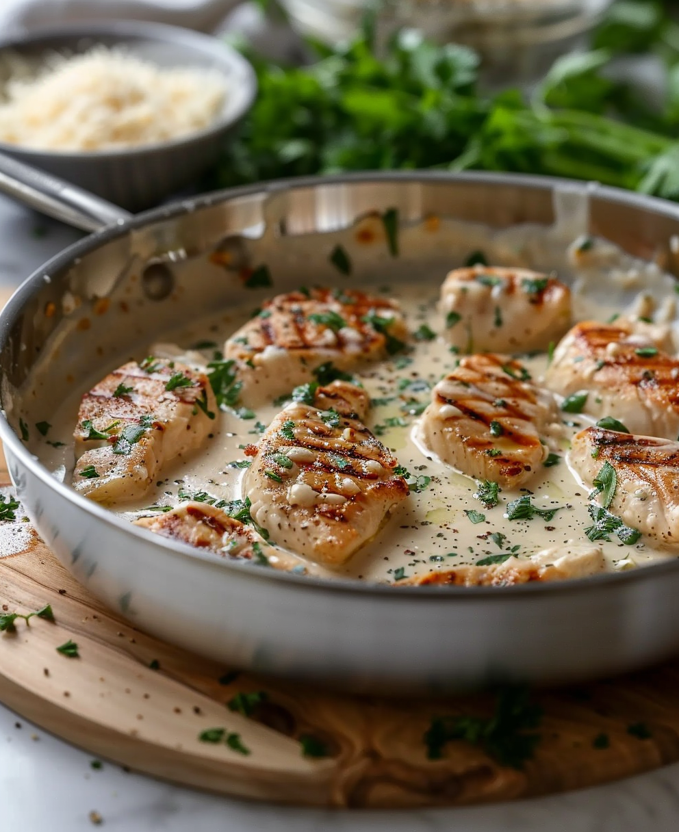 grilled chicken alfredo