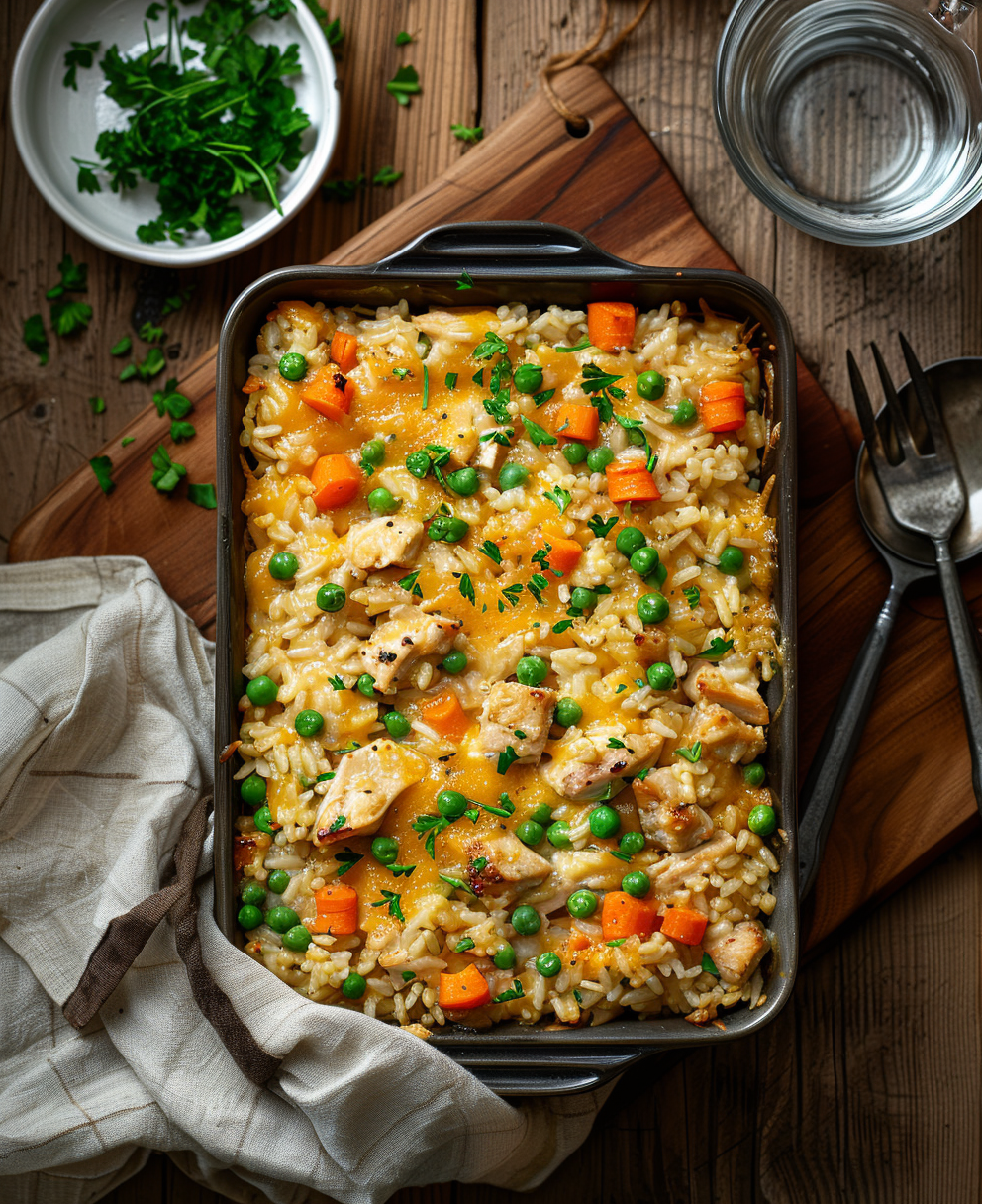 old fashioned chicken and rice casserole