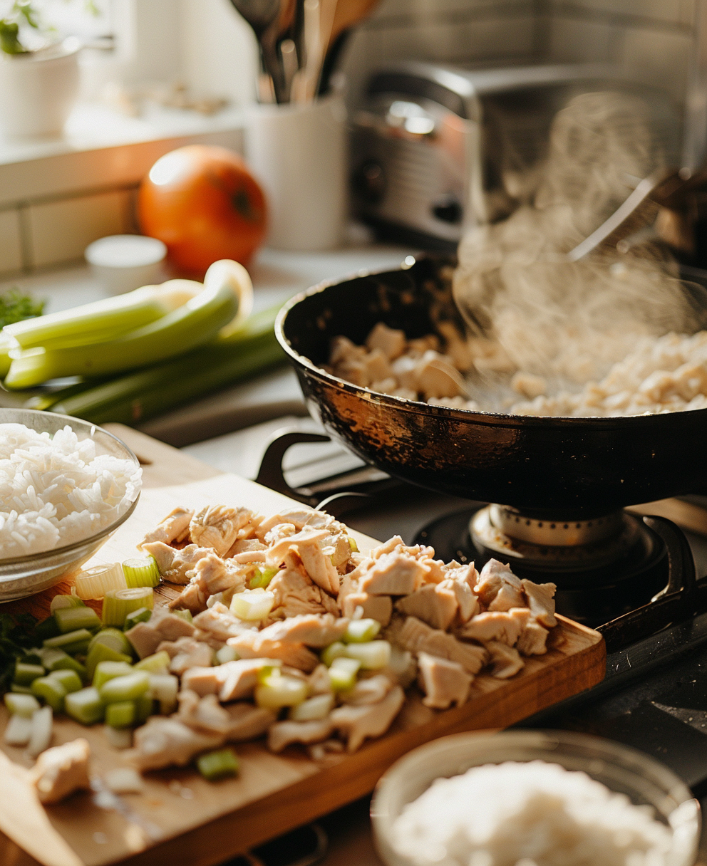old fashioned chicken and rice casserole