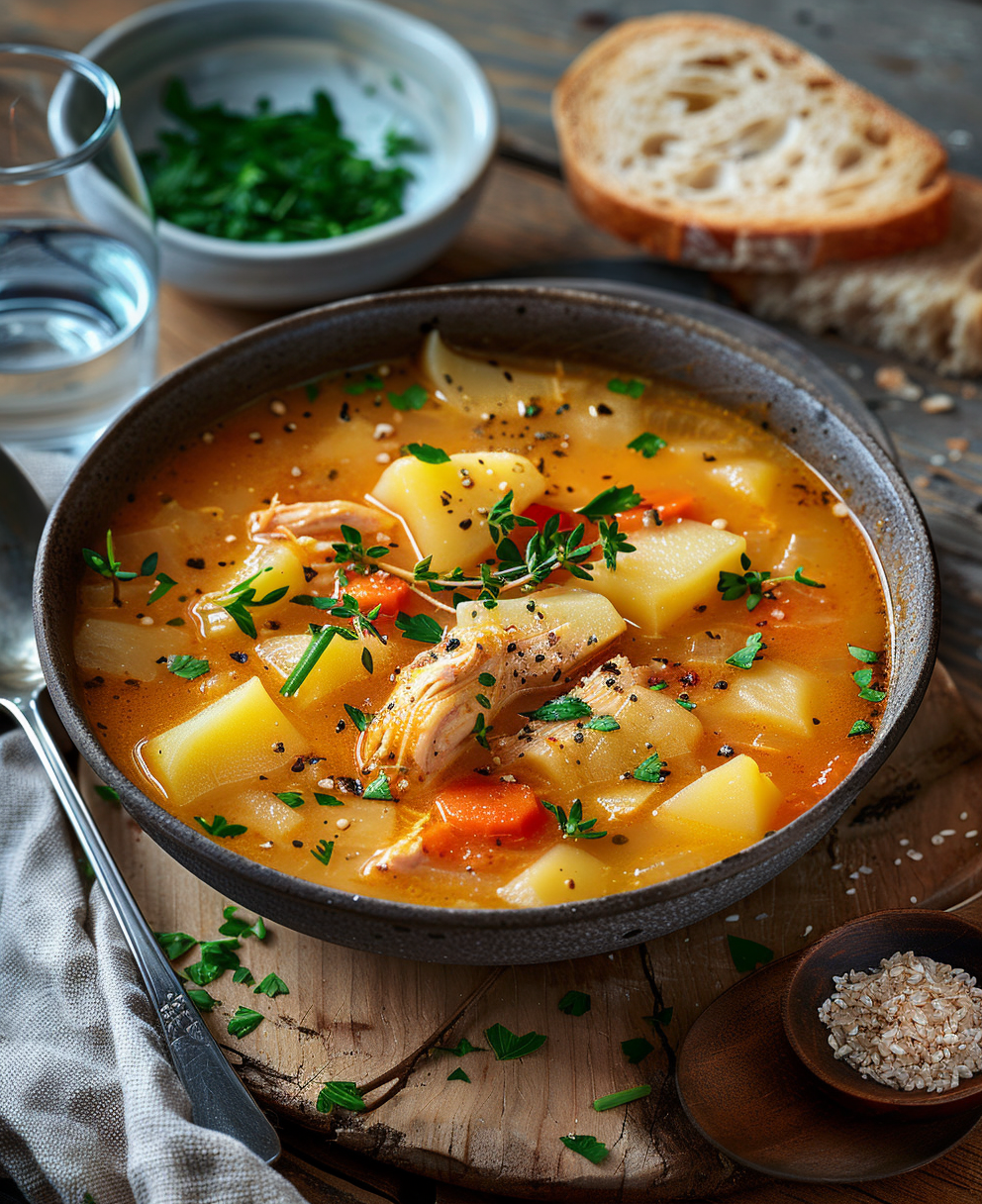 potato chicken soup recipe