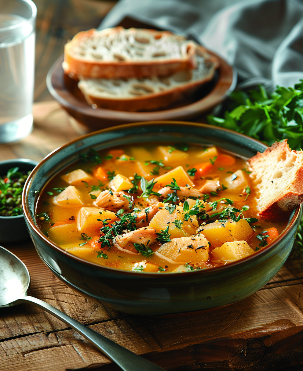 potato chicken soup recipe