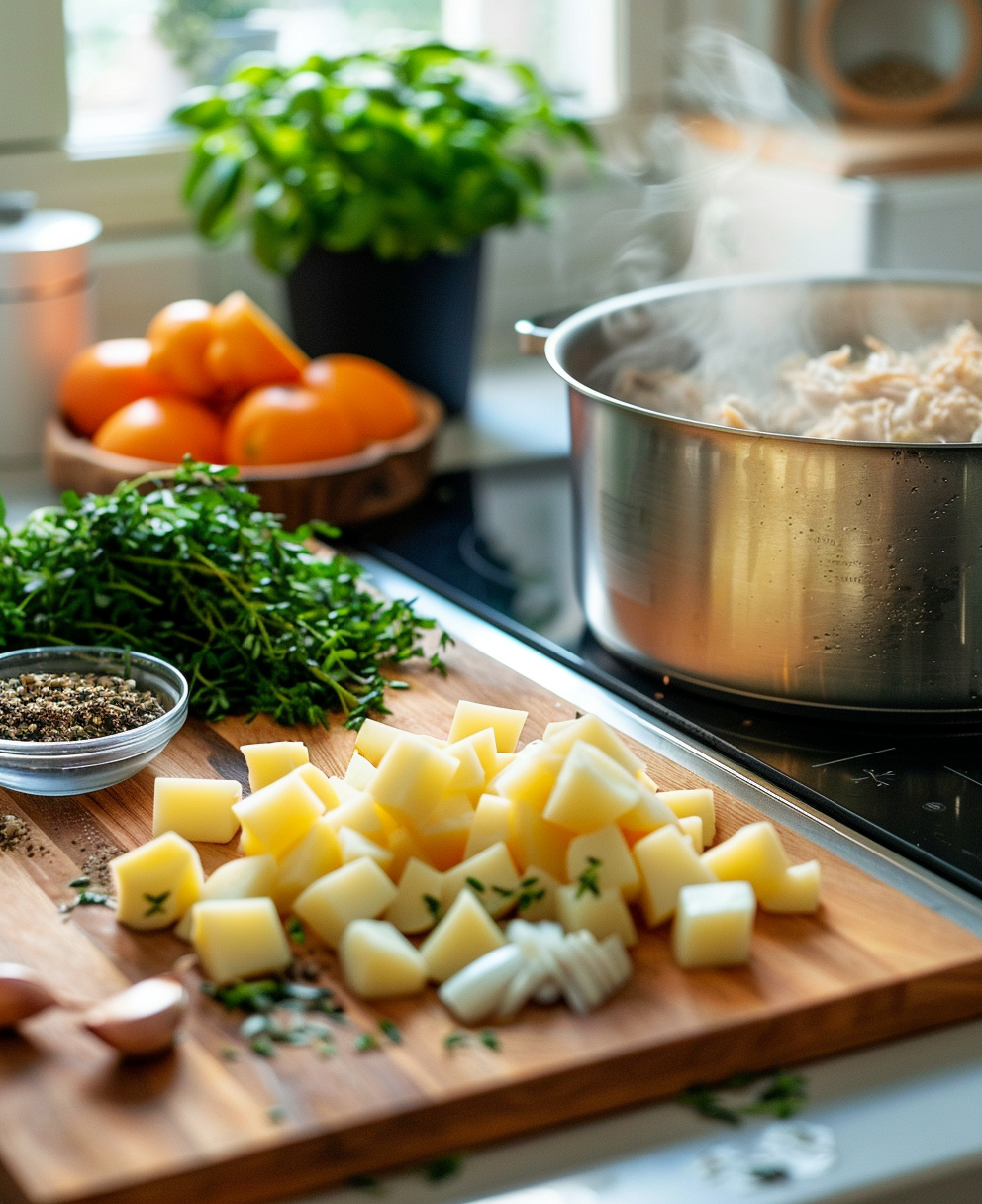 potato chicken soup recipe
