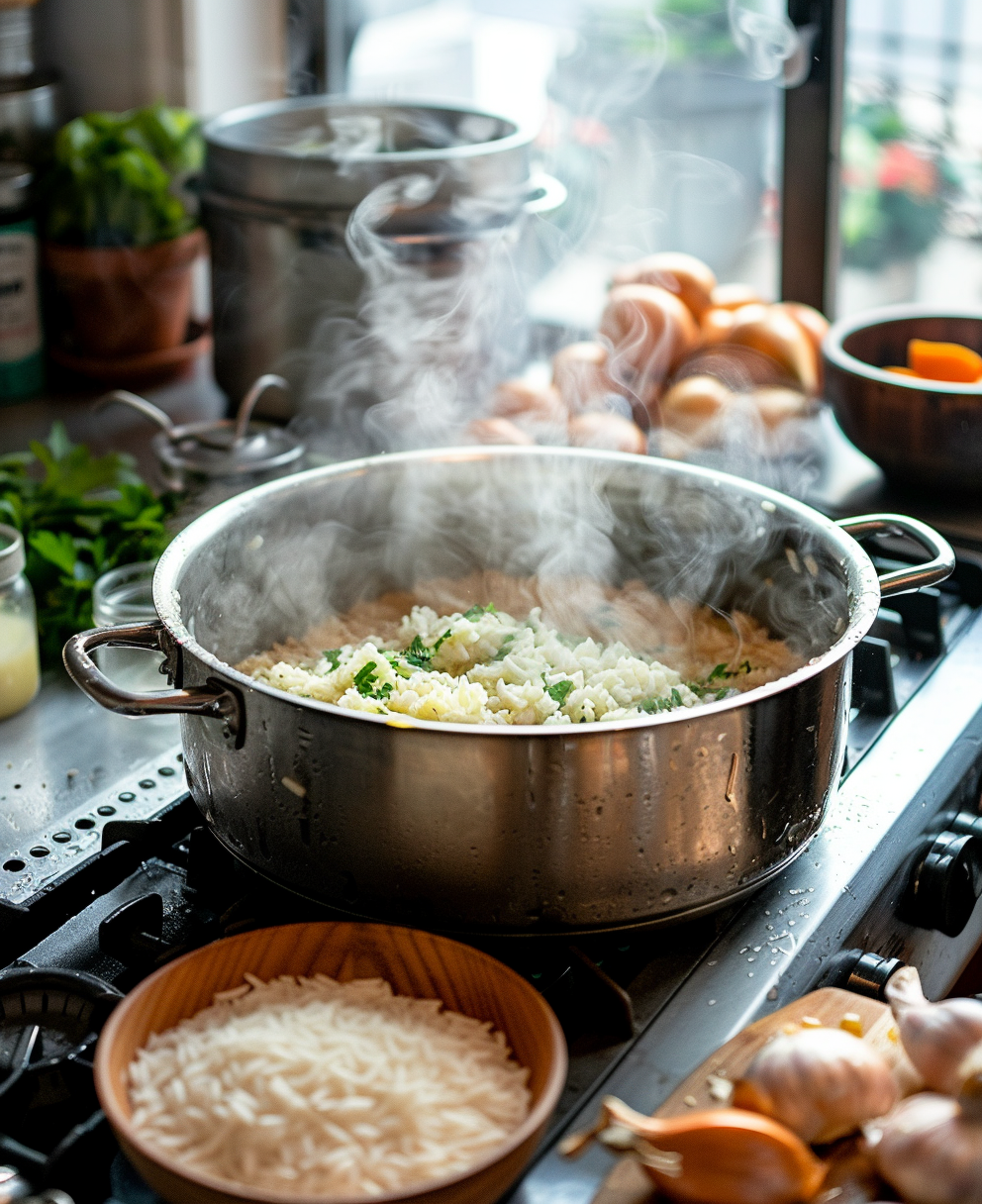 recipe for demos chicken and rice soup