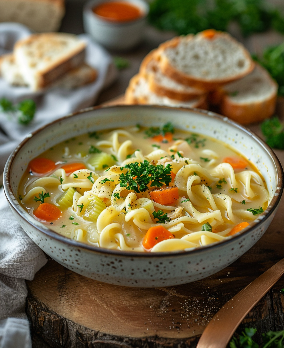 vegan chicken noodle soup recipe
