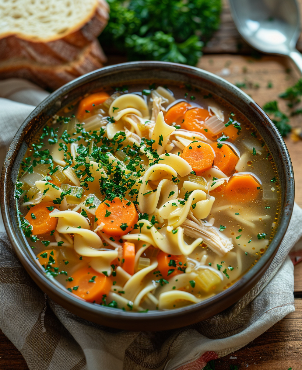 vegan chicken noodle soup recipe