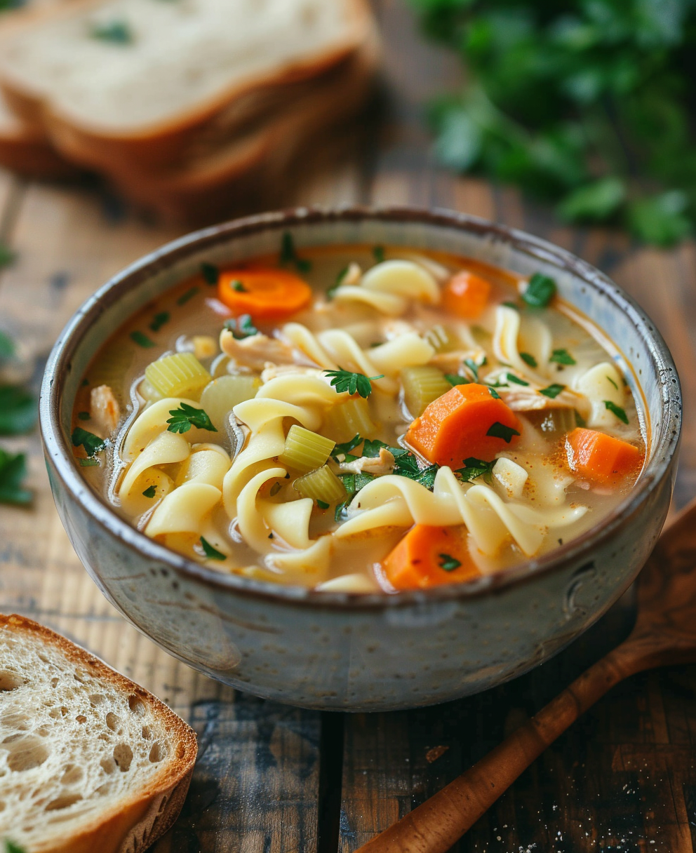 vegan chicken noodle soup recipe