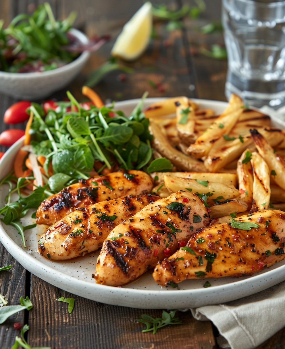 grilled chicken fingers