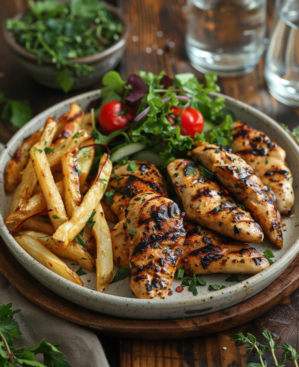 grilled chicken fingers