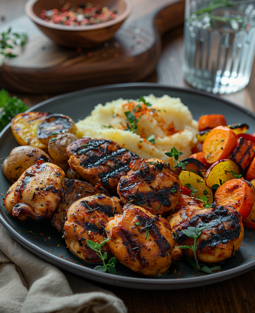 grilled chicken patties