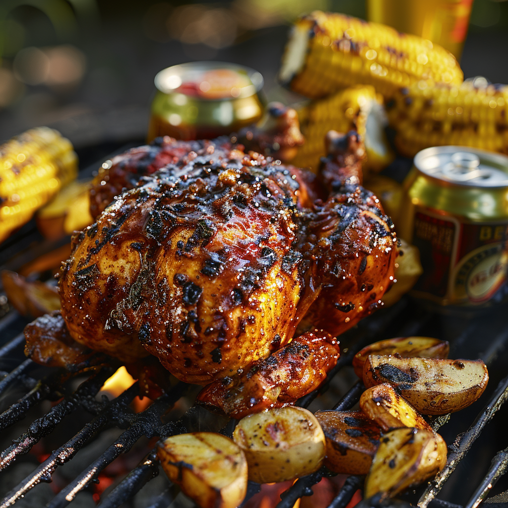 beer can chicken on pellet grill