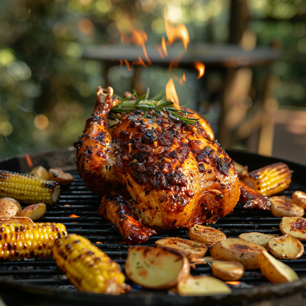 beer can chicken on pellet grill