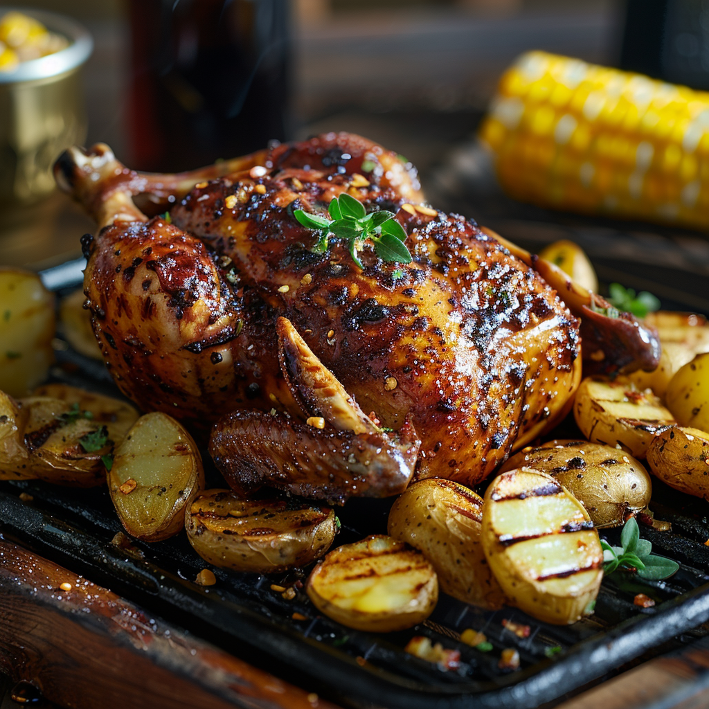 beer can chicken on pellet grill