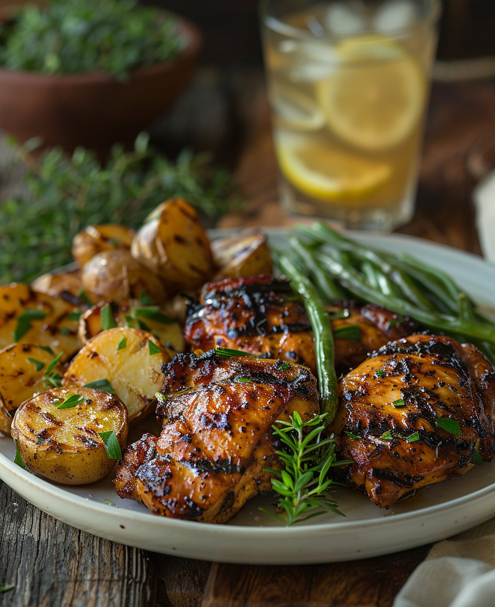chicken thighs on pellet grill