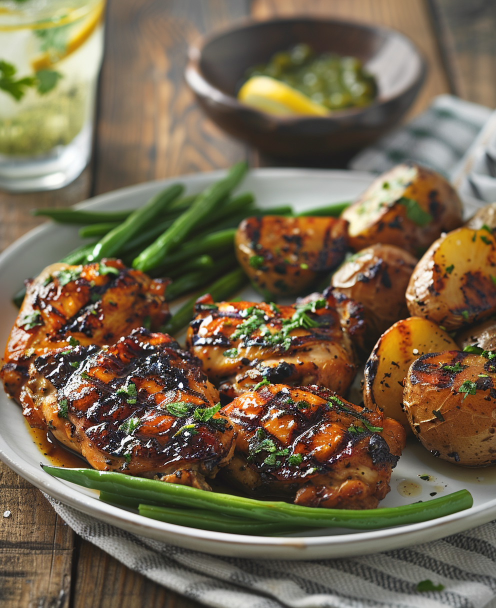 chicken thighs on pellet grill
