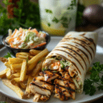 grilled chicken cool wrap