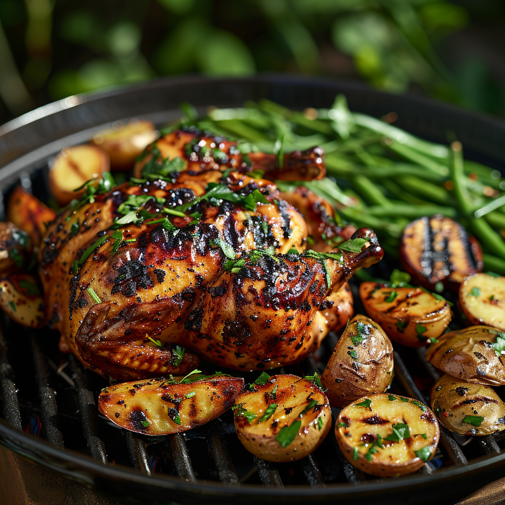 spatchcock chicken pellet grill