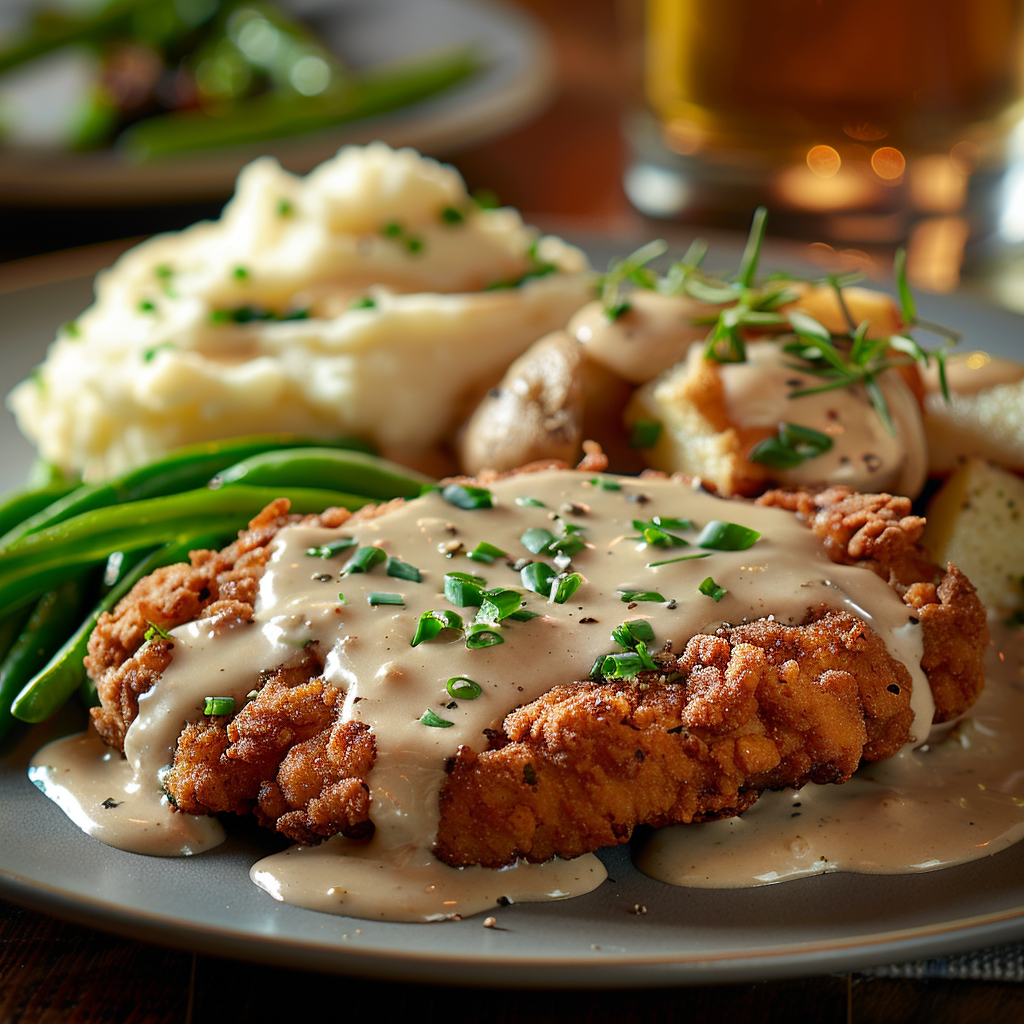 chicken fried steak with gravy recipe