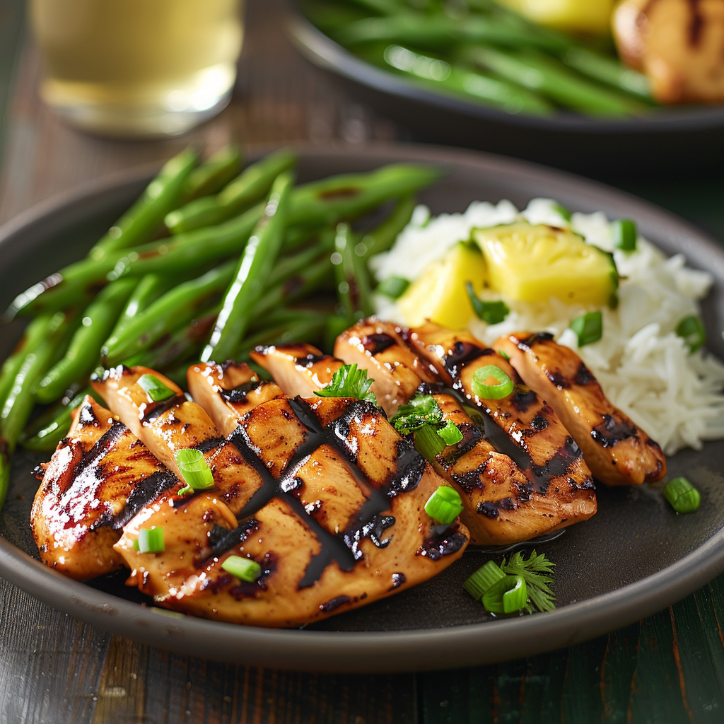 grilled chicken and pineapple