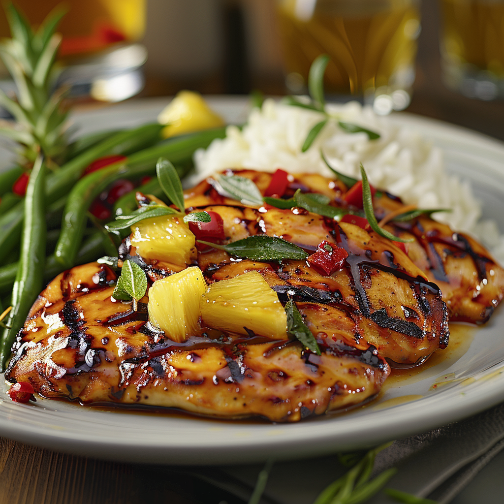 grilled chicken and pineapple