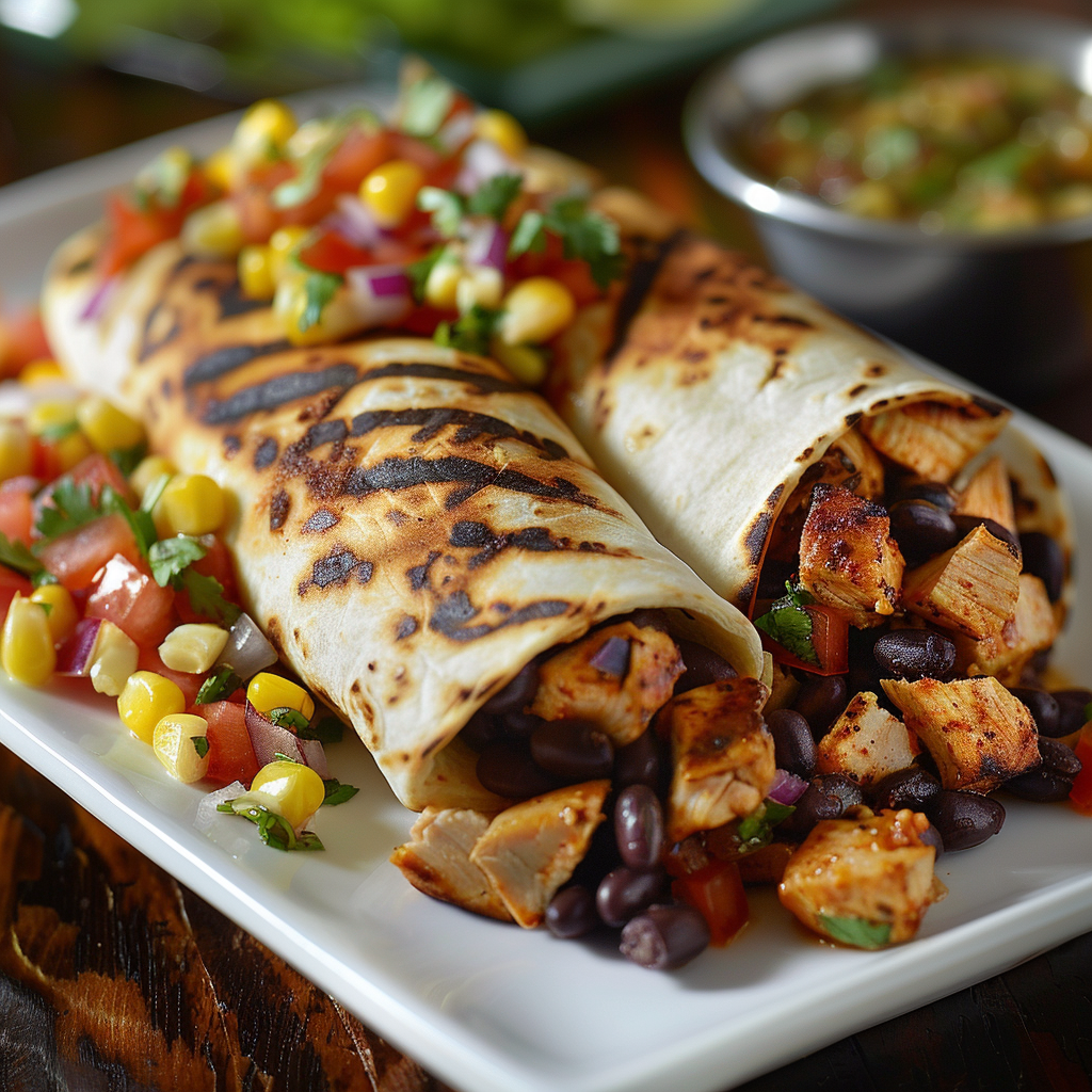 grilled chicken burrito